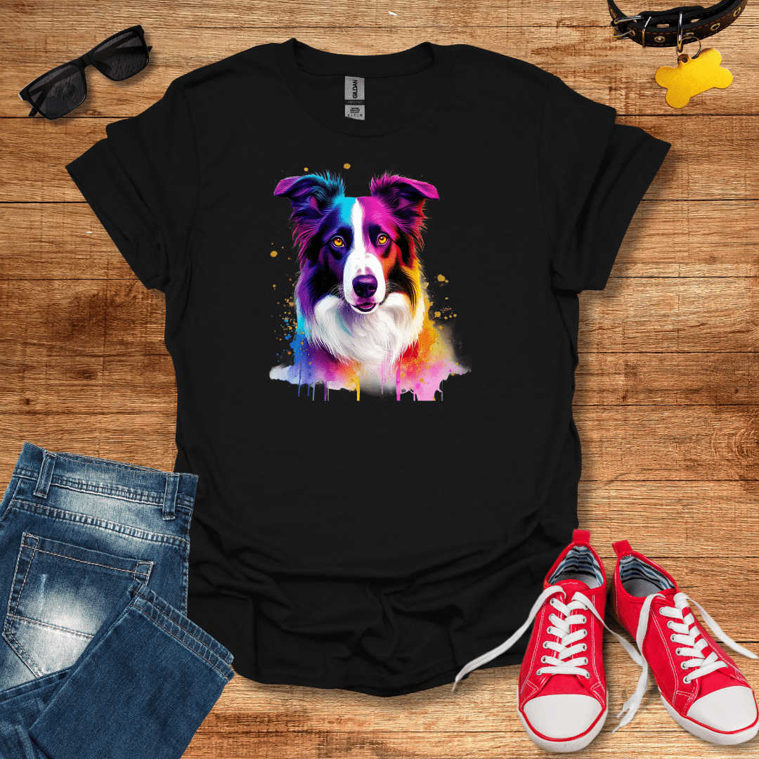 Rainbow Collie T-Shirt