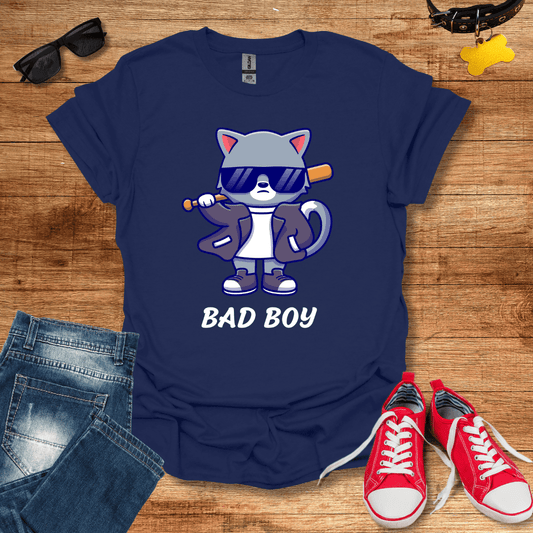 Cute Bad Boy Cat T-Shirt