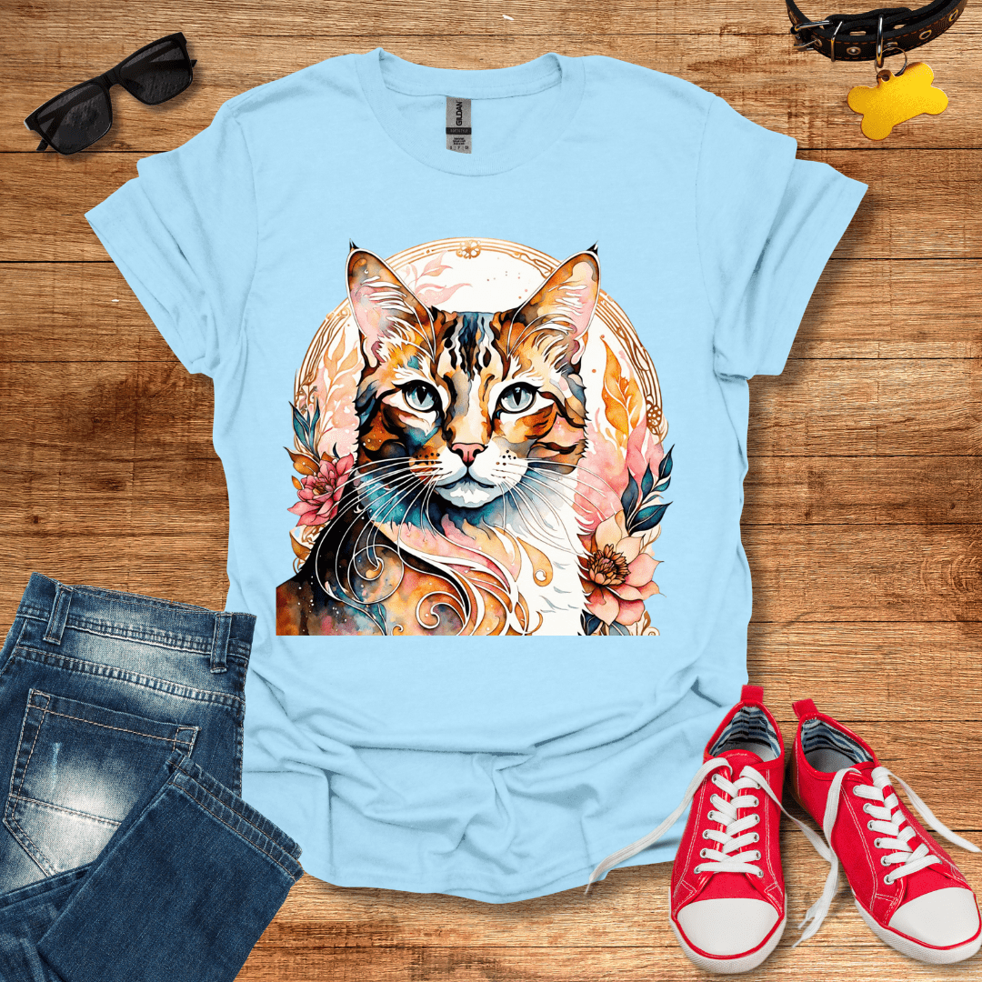 Floral Feline T-Shirt