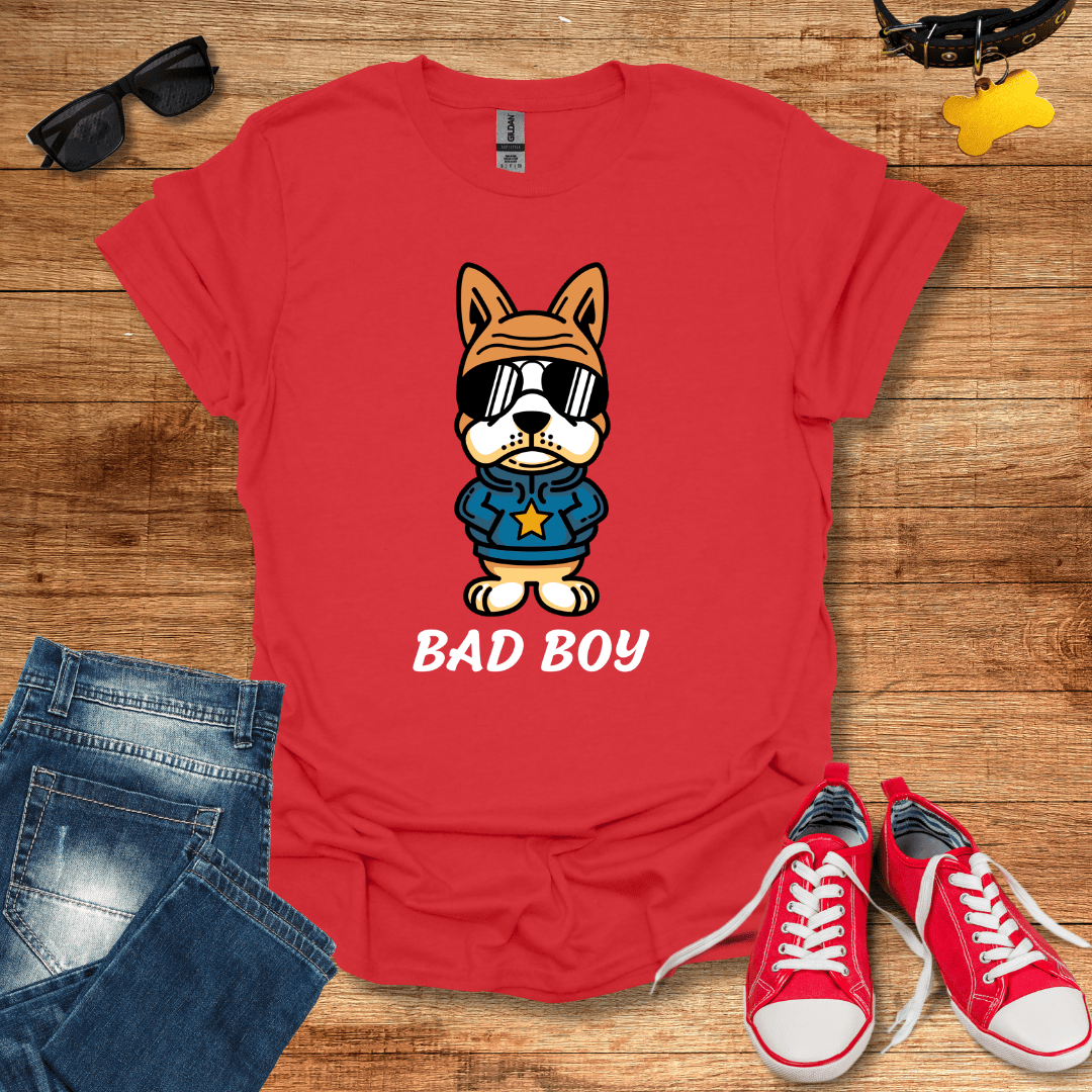 Cute Bad Boy Dog T-Shirt