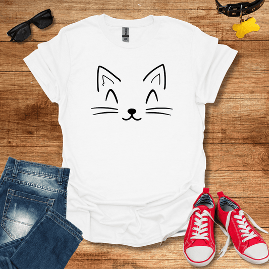 Happy Cat Face T-Shirt