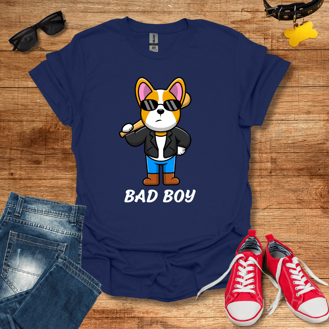 Cute Bad Boy Corgi T-Shirt