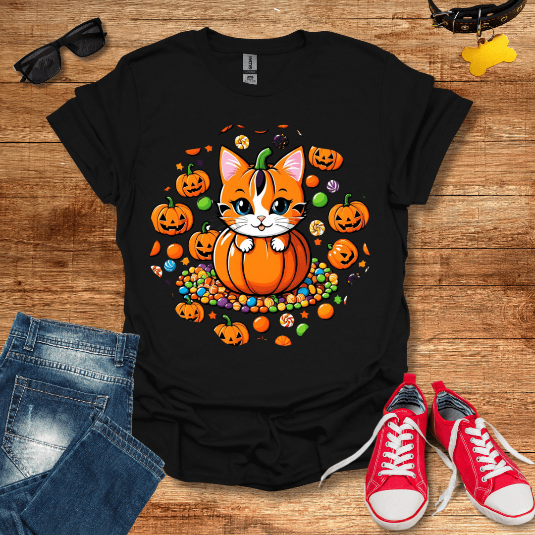 Pumpkin Cat T-Shirt