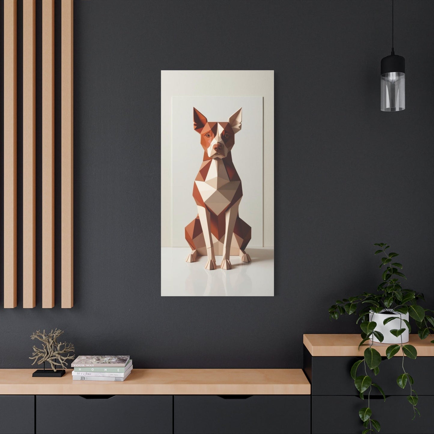 Abstract Canine Canvas Art