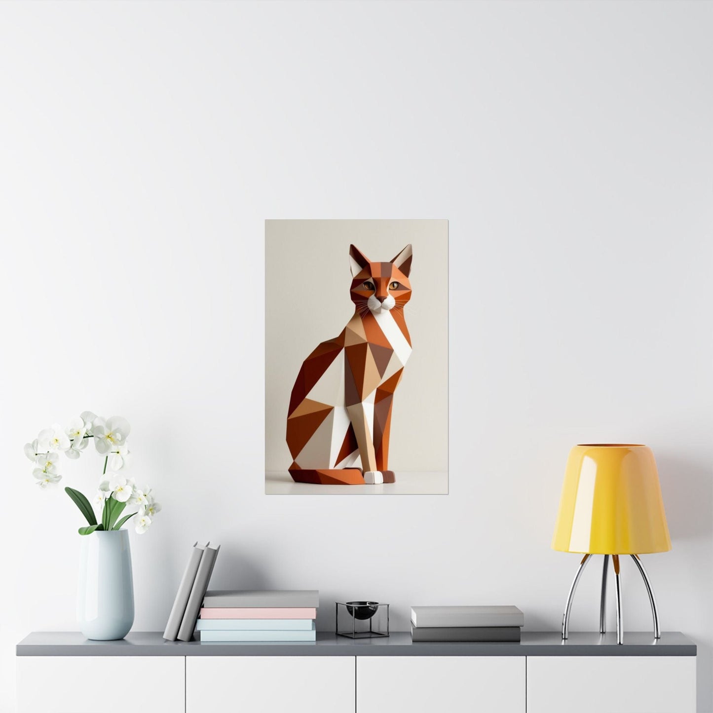 Abstract Feline Poster