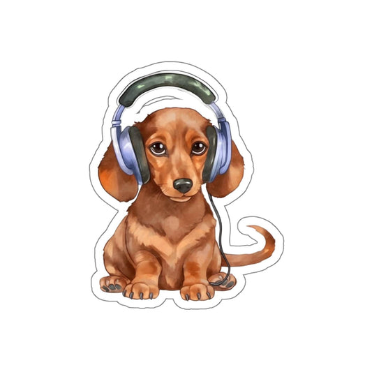 DJ Dachshund Sticker