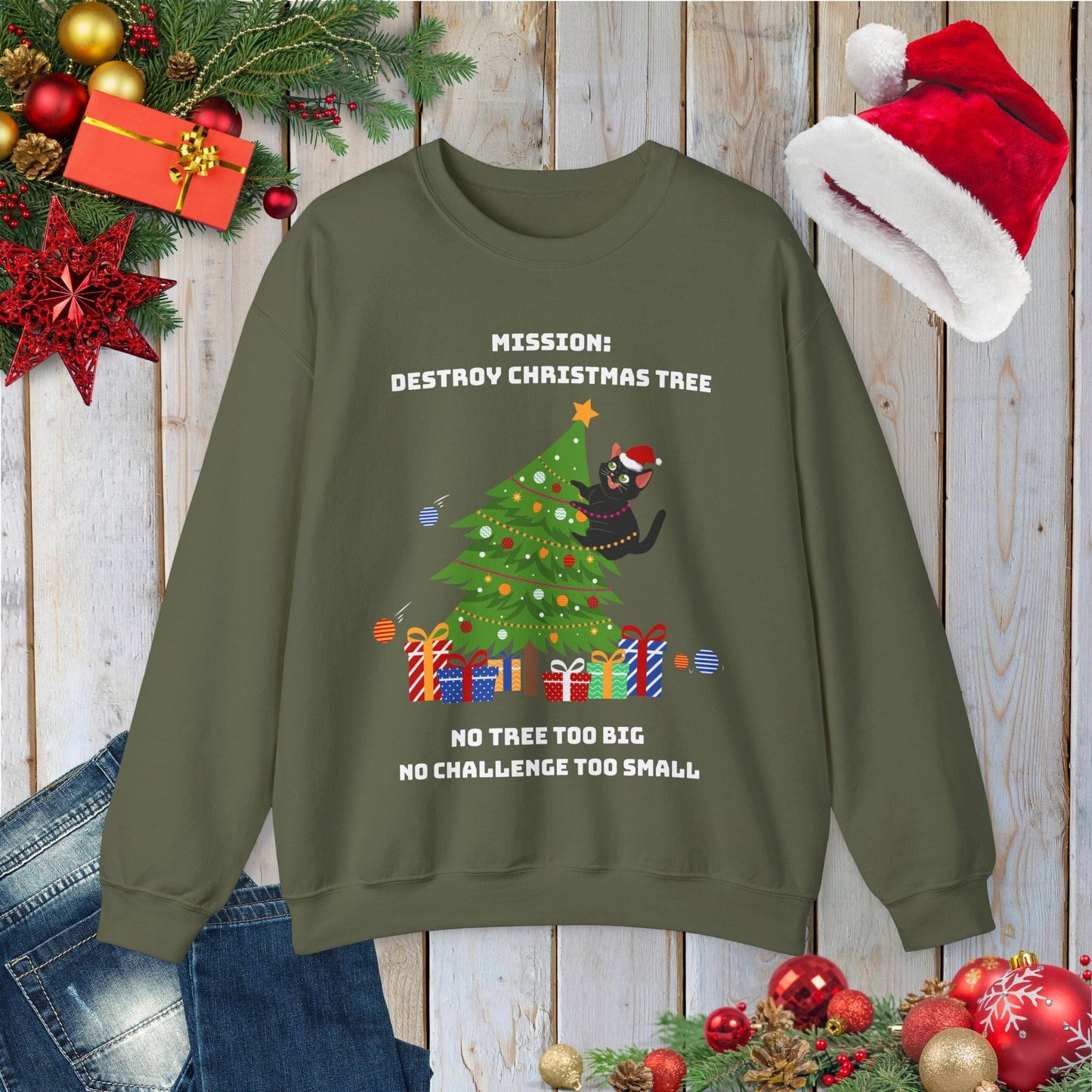 Mission Christmas Tree Sweatshirt