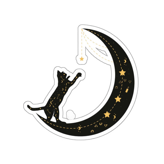 Moonlit Purr Sticker