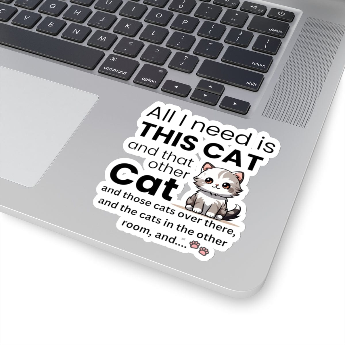 All I Need Is This Cat Sticker