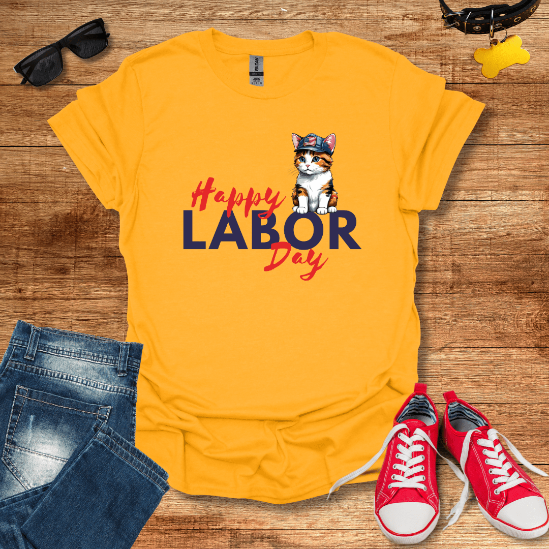 Labor Day Cat Version T-Shirt