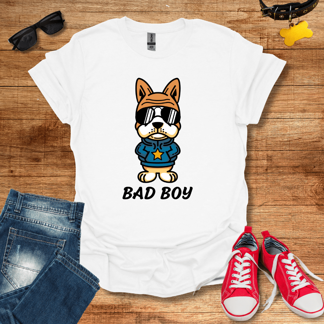 Cute Bad Boy Dog T-Shirt