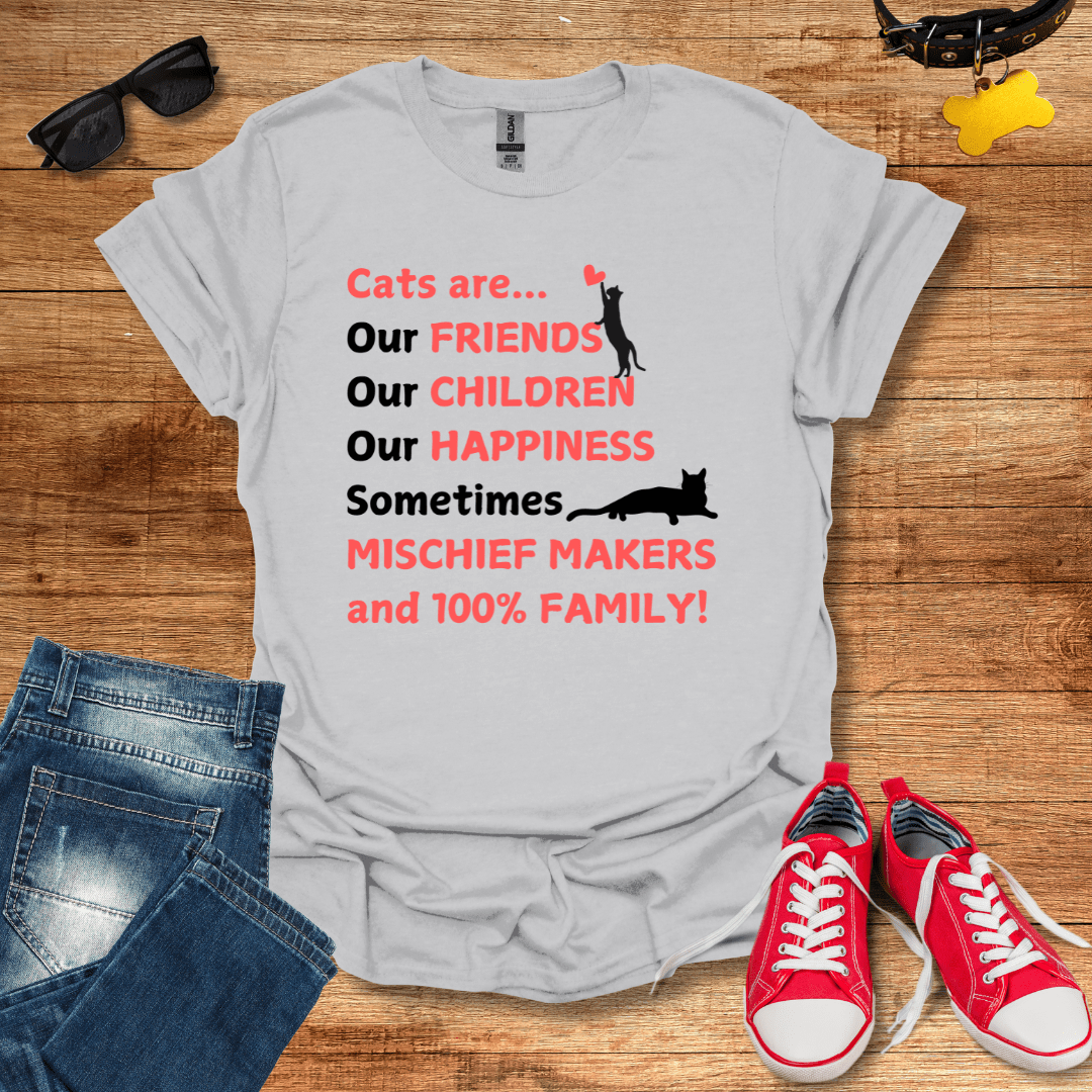 Cats Are Family T-Shirt