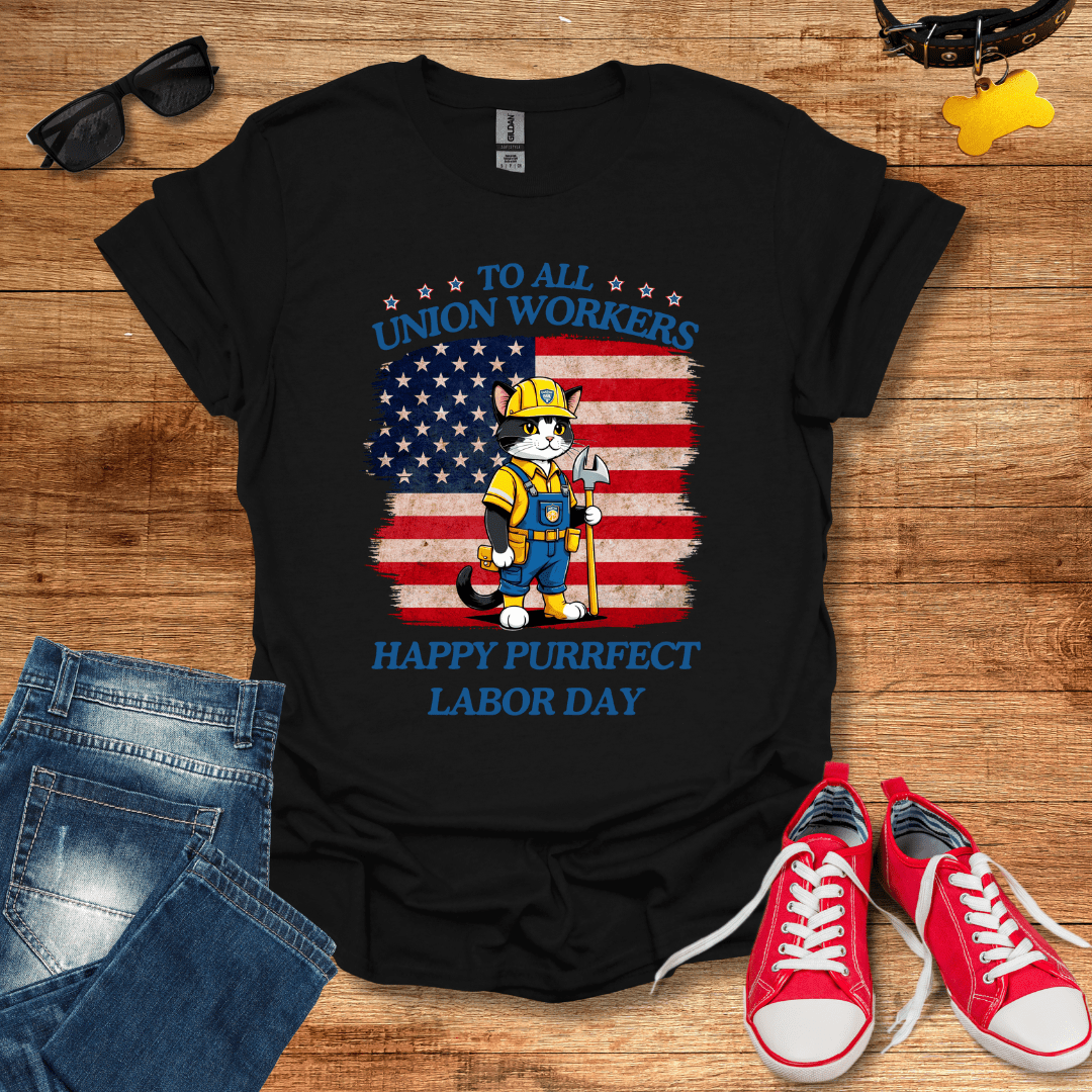 Purrfect Labor Day T-Shirt