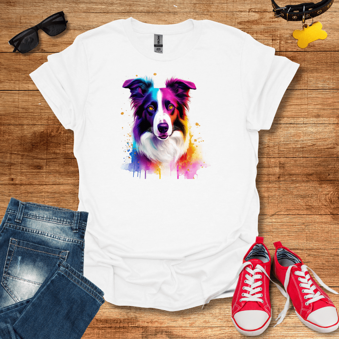 Rainbow Collie T-Shirt