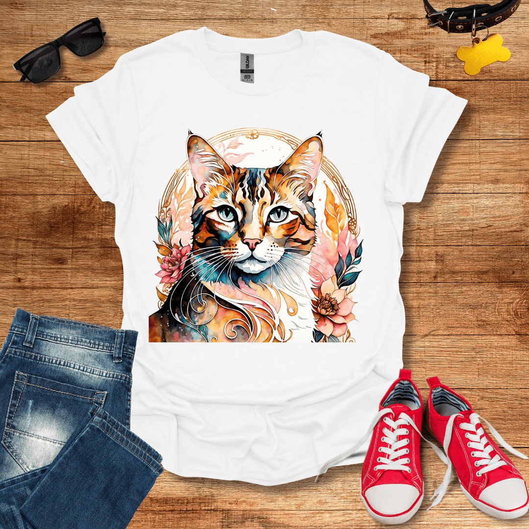 Floral Feline T-Shirt