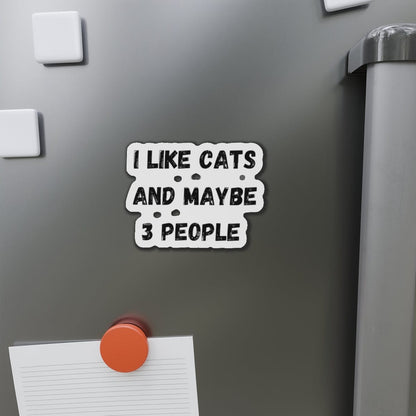 I Like Cats And Maybe 3 People Magnet