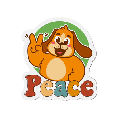 Cute Dog Peace Magnet