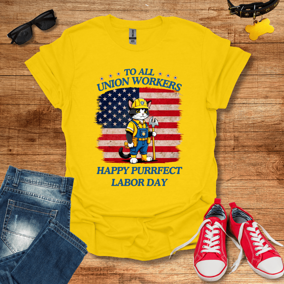 Purrfect Labor Day T-Shirt