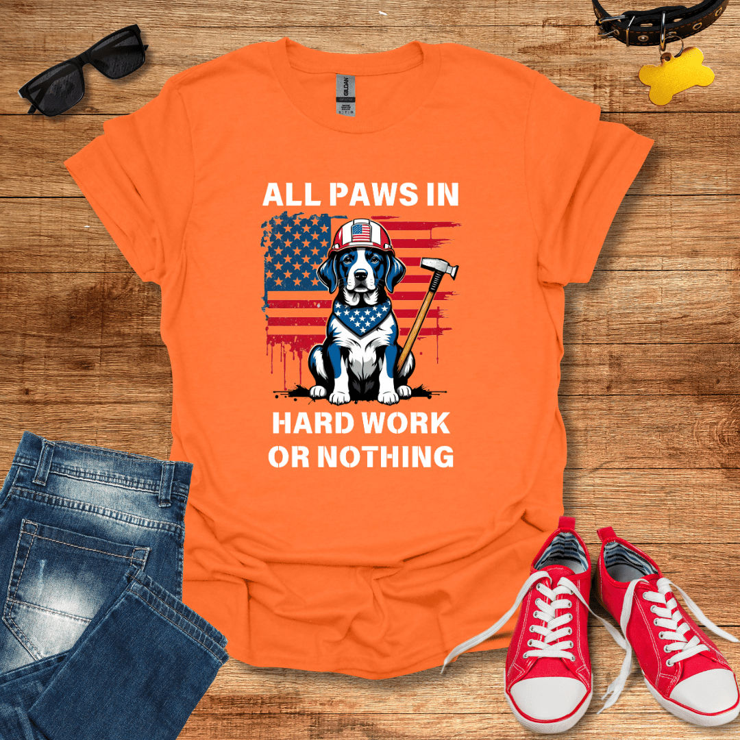 All Paws In T-Shirt