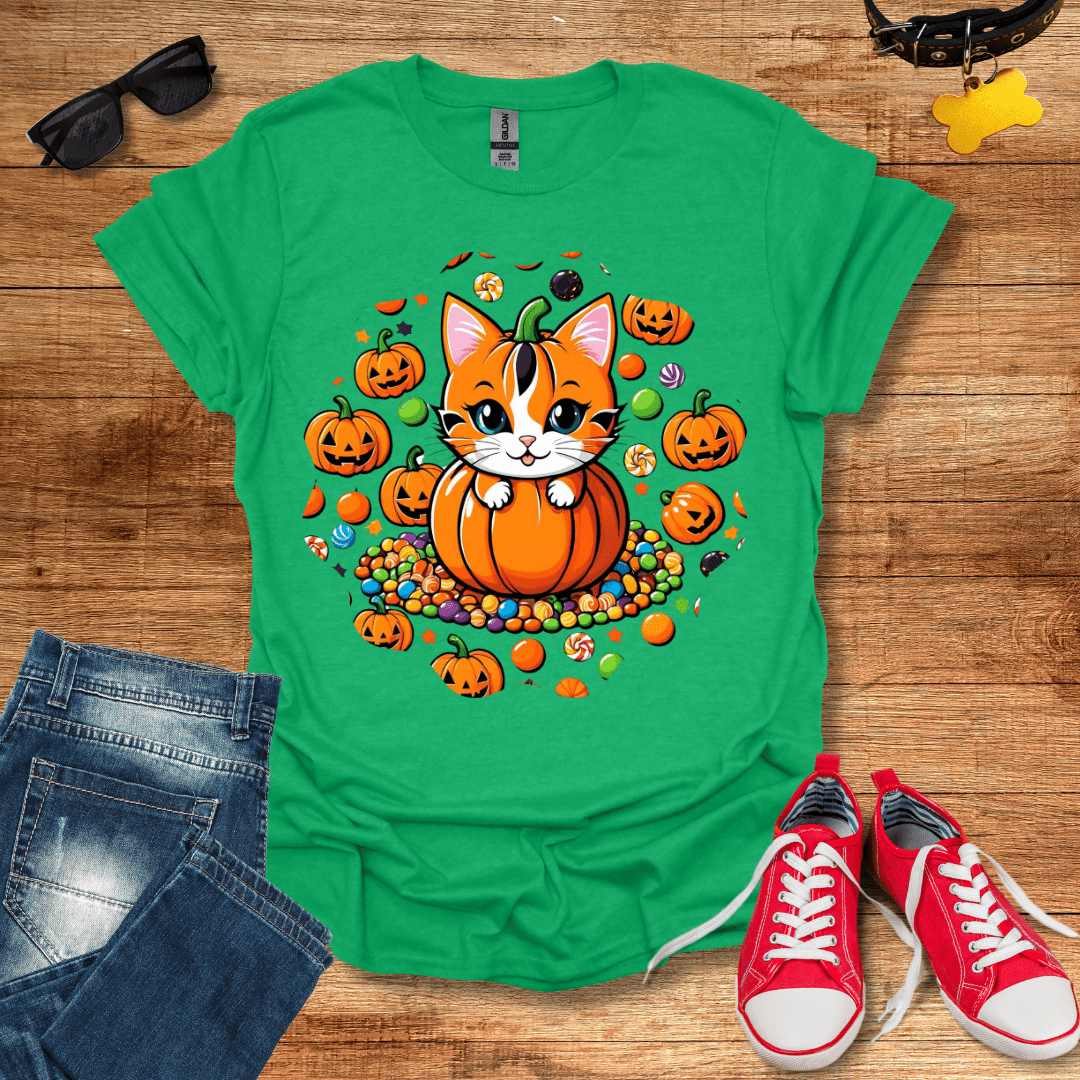 Pumpkin Cat T-Shirt