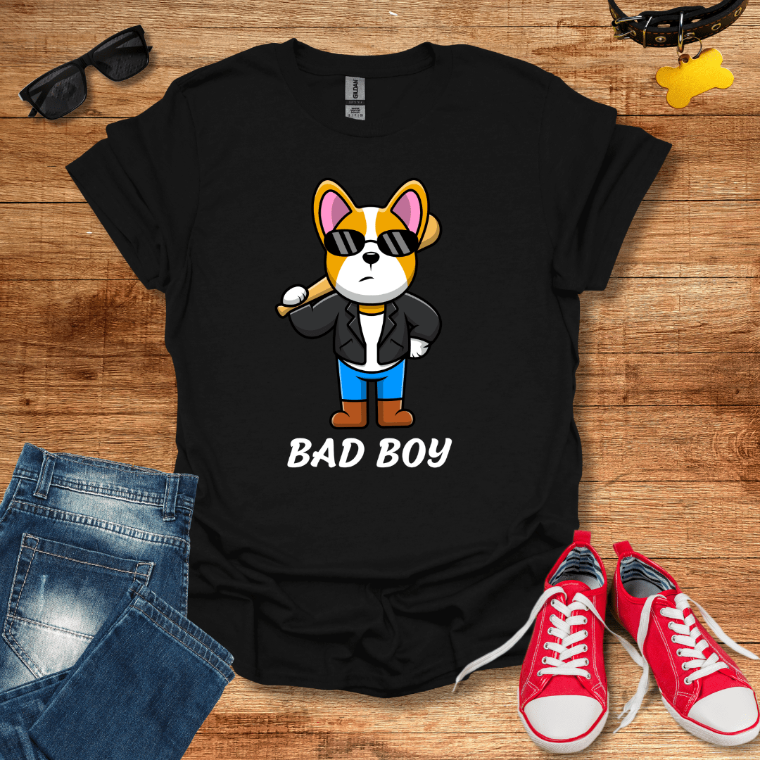 Cute Bad Boy Corgi T-Shirt