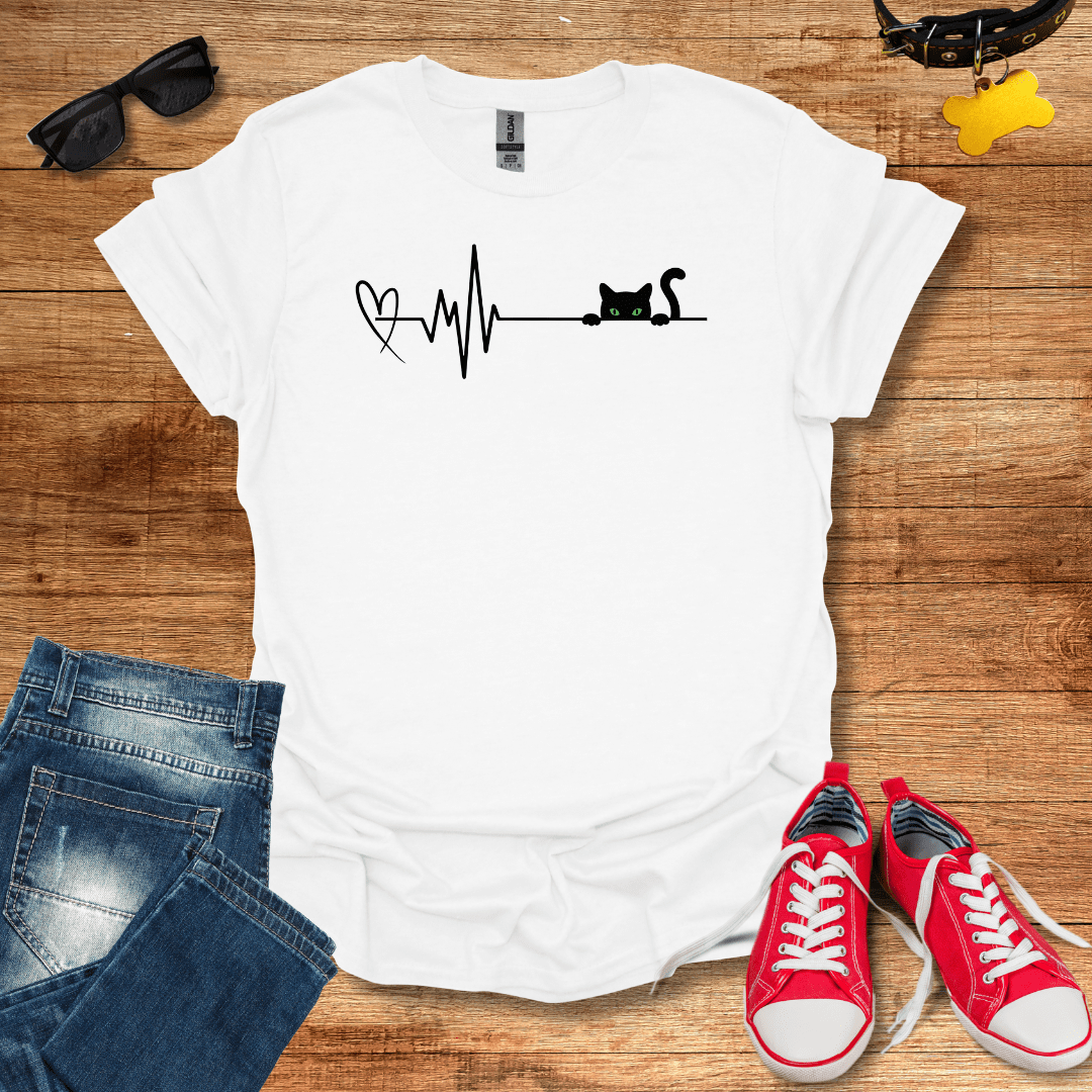 Cat Heart Beat T-Shirt