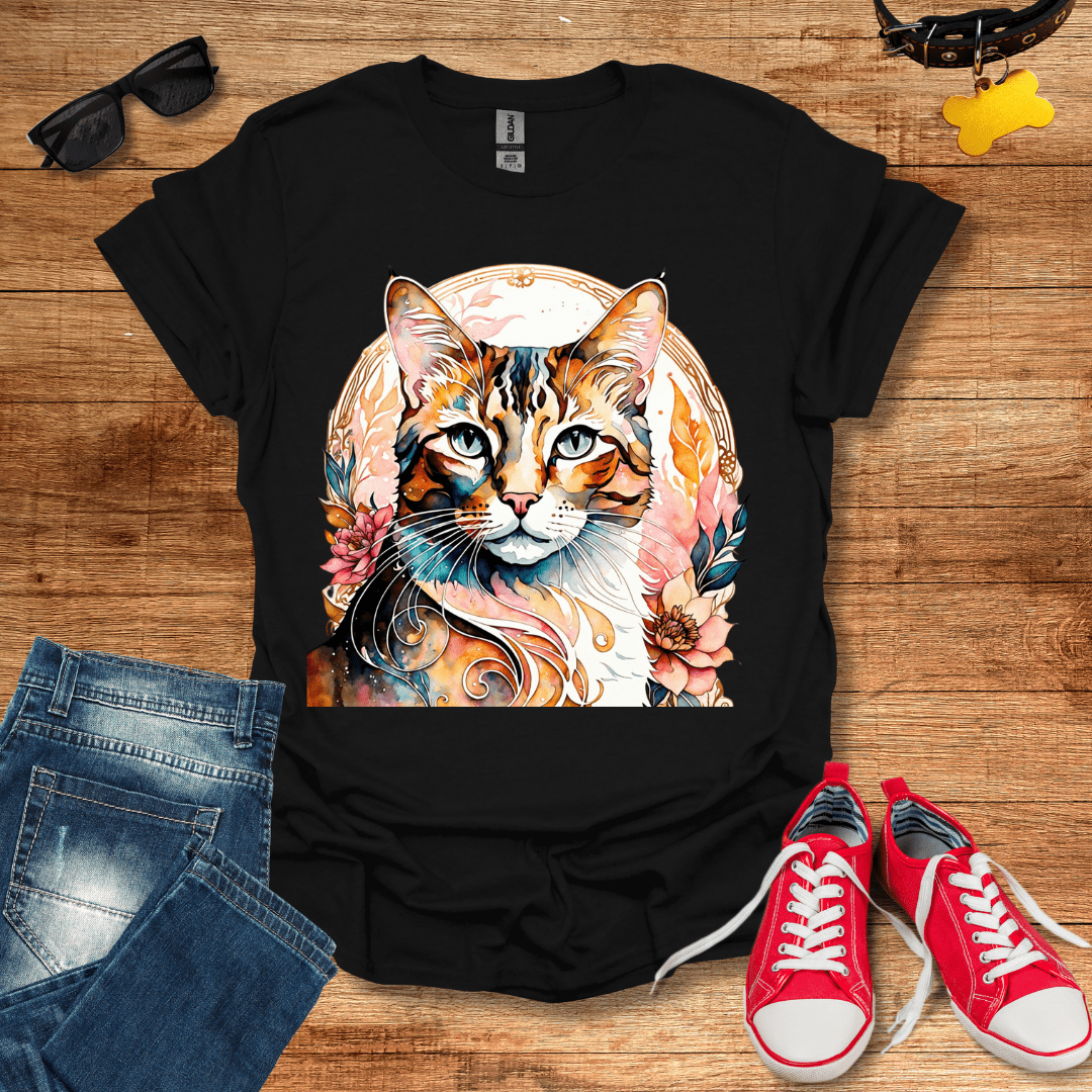 Floral Feline T-Shirt