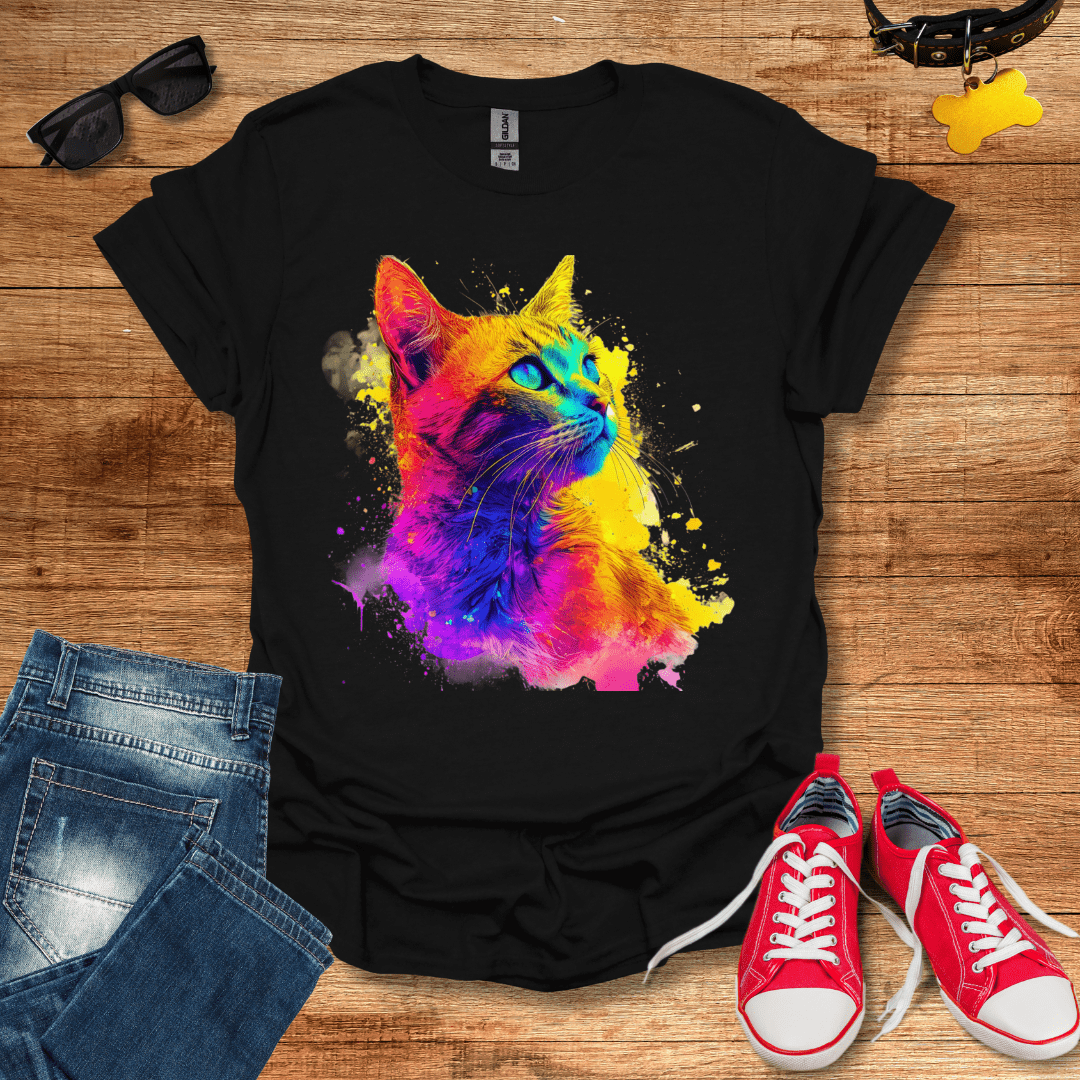 Rainbow Feline T-Shirt