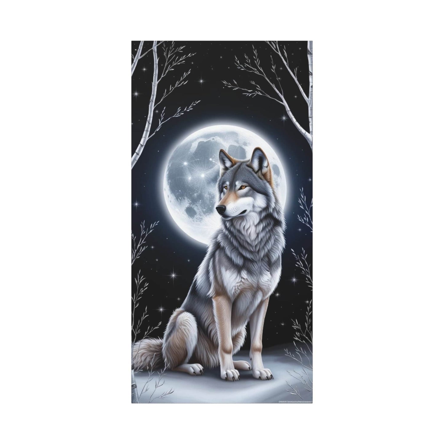 Lunar Howl Canvas Art