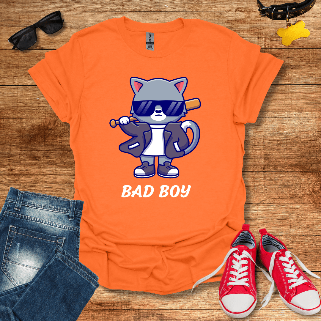 Cute Bad Boy Cat T-Shirt