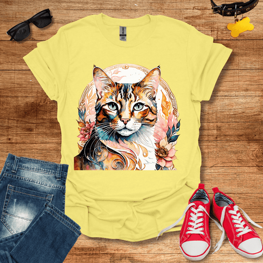 Floral Feline T-Shirt