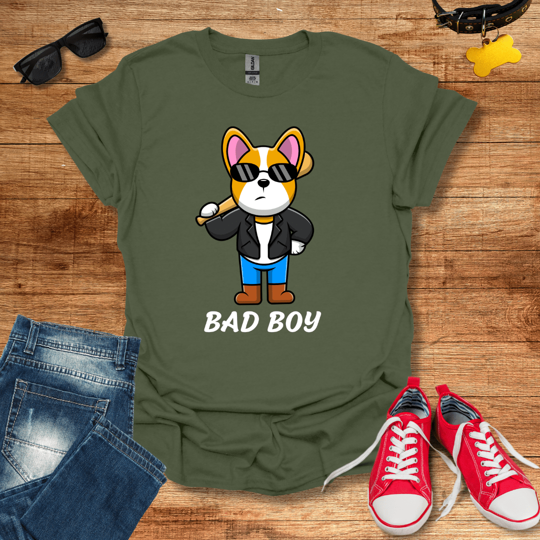 Cute Bad Boy Corgi T-Shirt