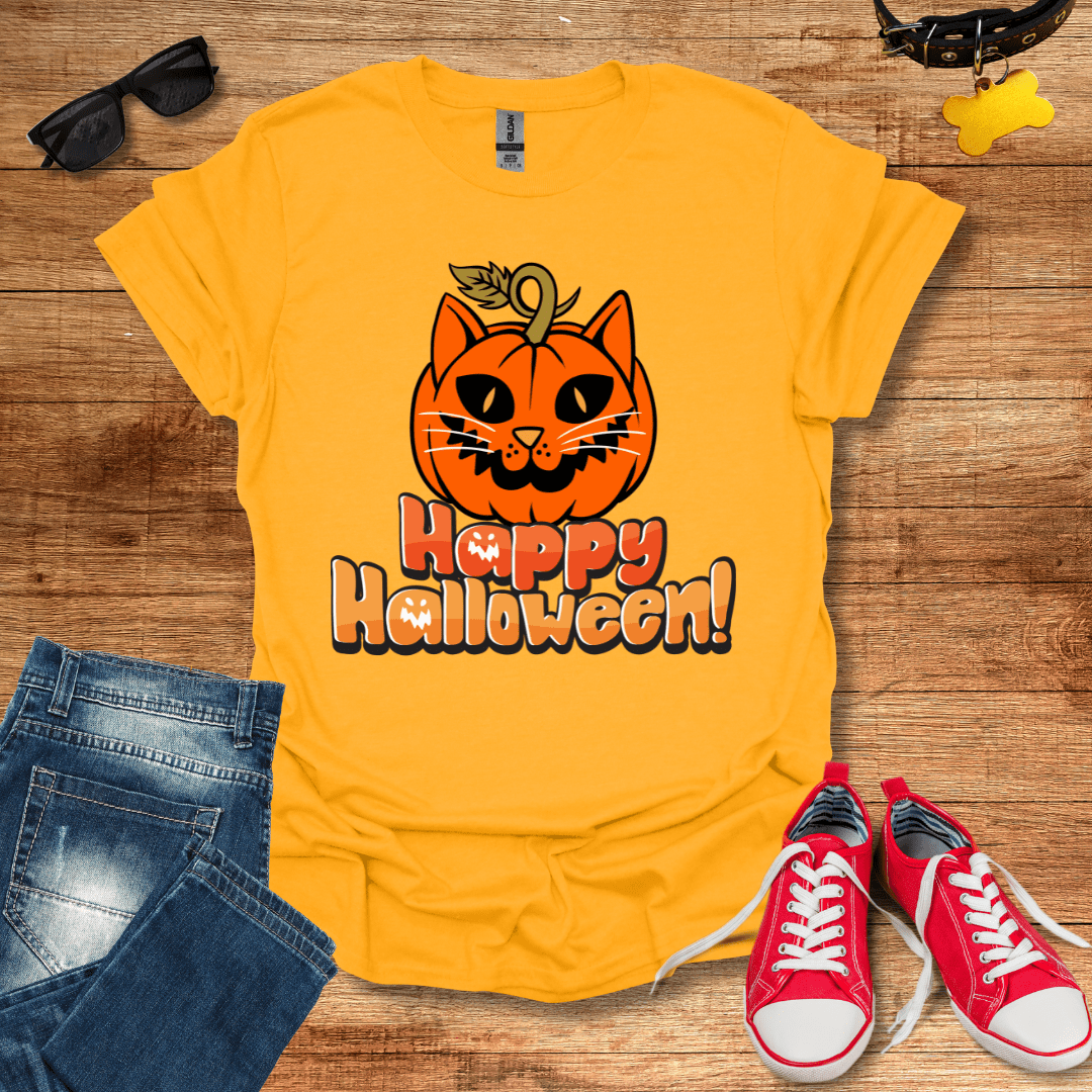 Feline Pumpkin T-Shirt