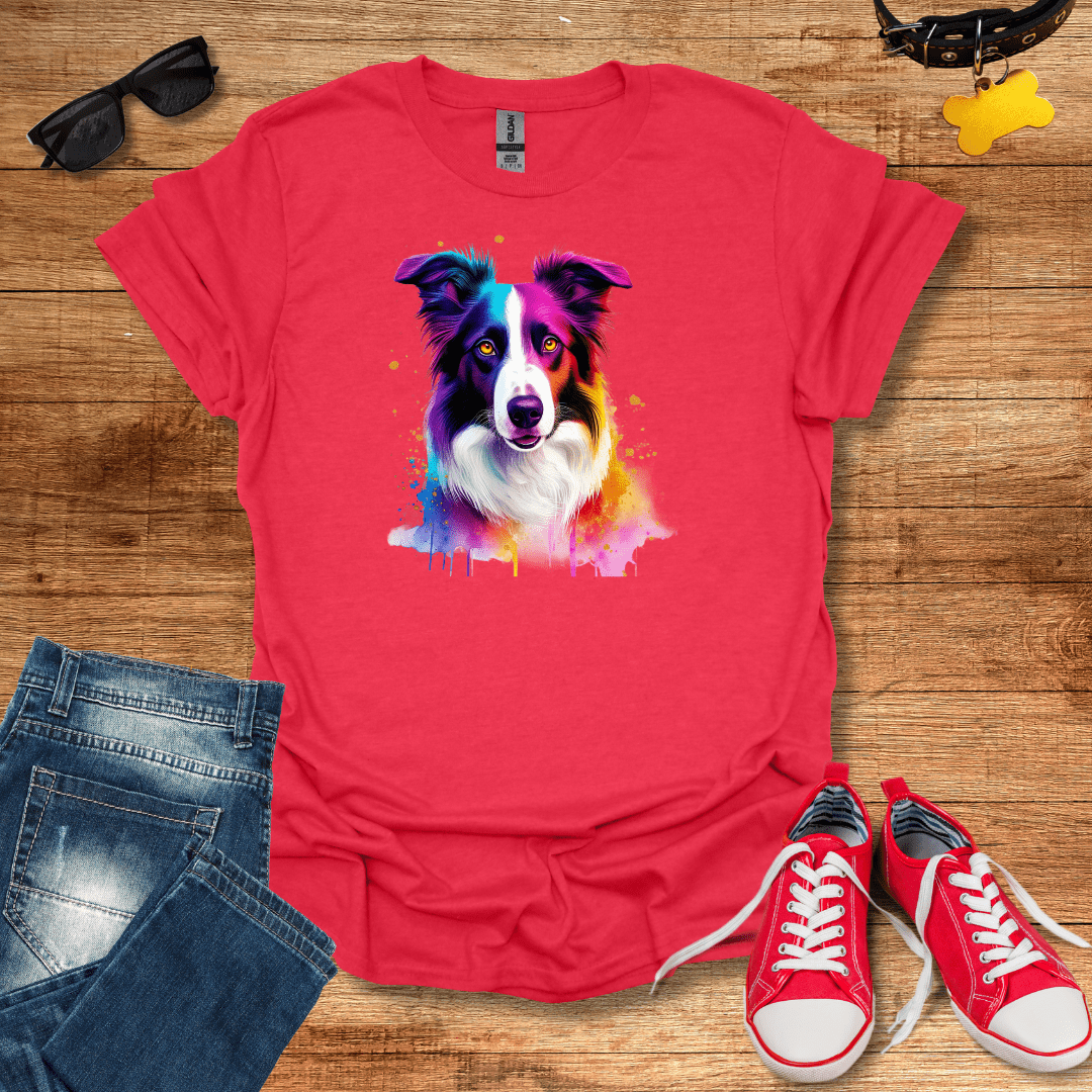 Rainbow Collie T-Shirt