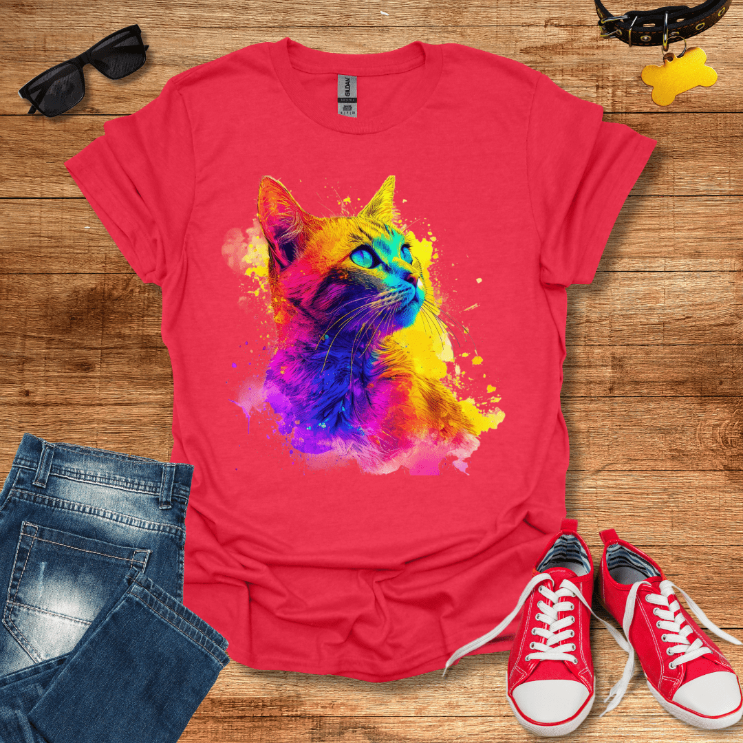 Rainbow Feline T-Shirt