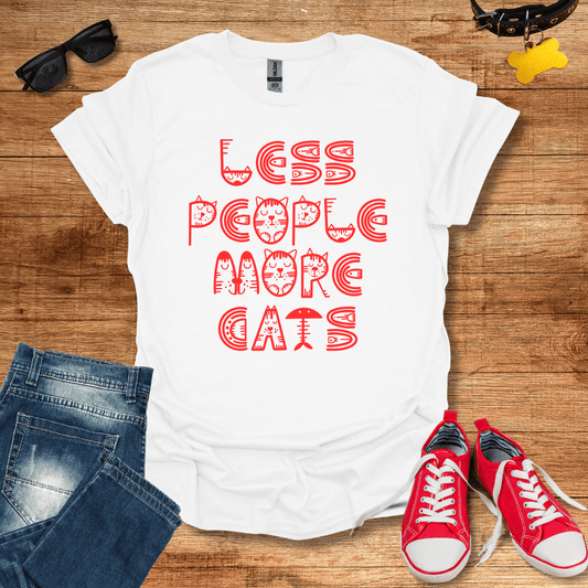 Less People More Cats T-Shirt