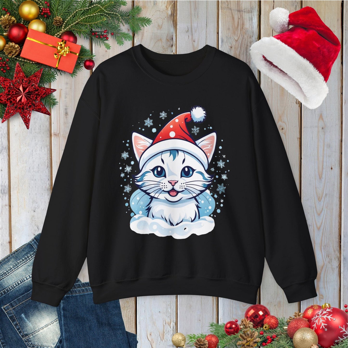 Snowy Kitty Sweatshirt