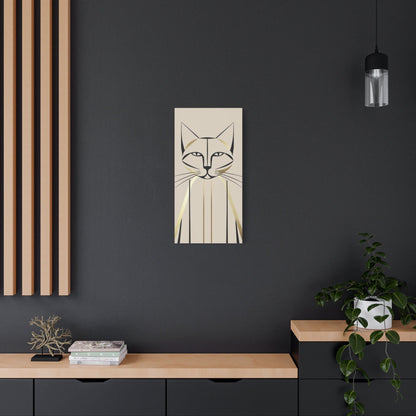 Elegant Whiskers Canvas Art