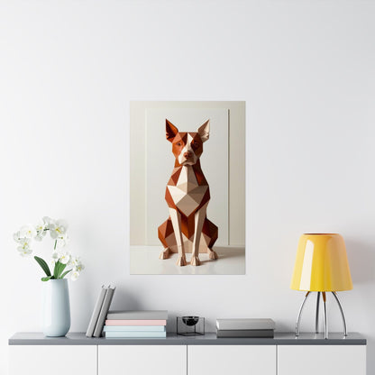 Abstract Canine Poster