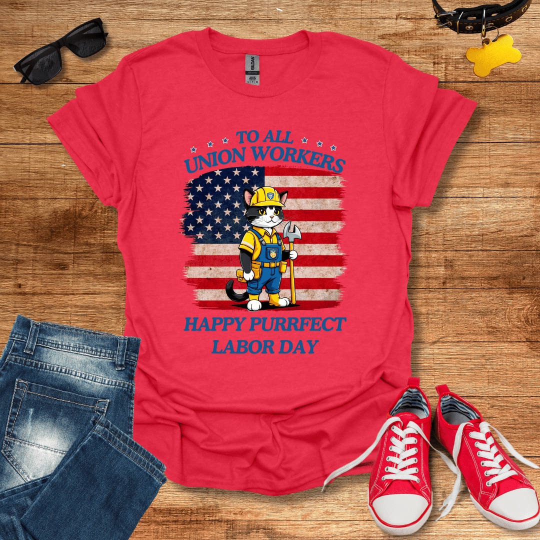 Purrfect Labor Day T-Shirt