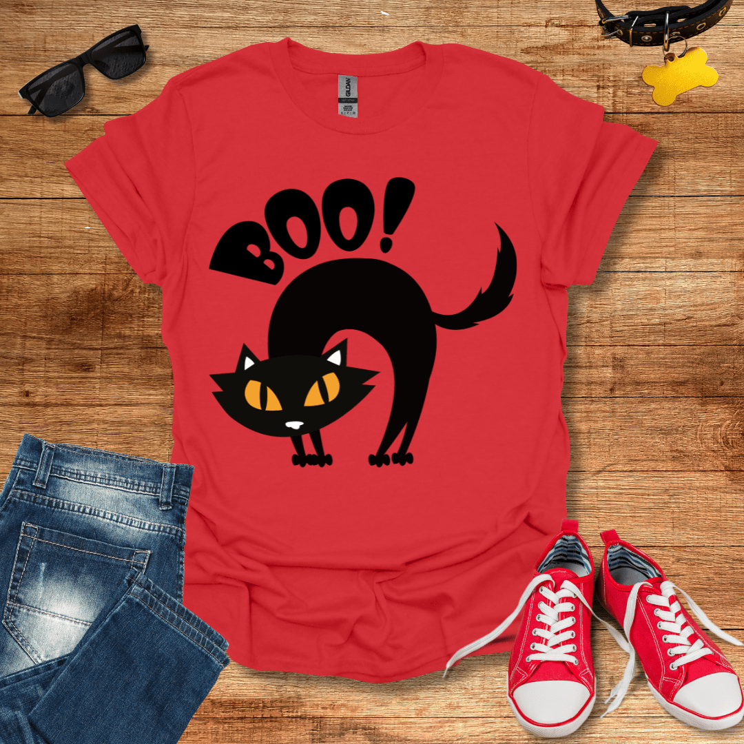 Black Cat Boo T-Shirt