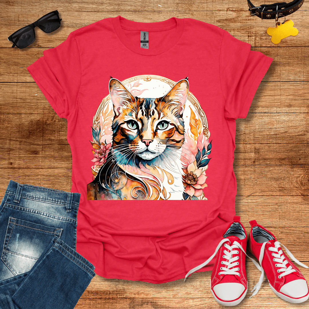 Floral Feline T-Shirt