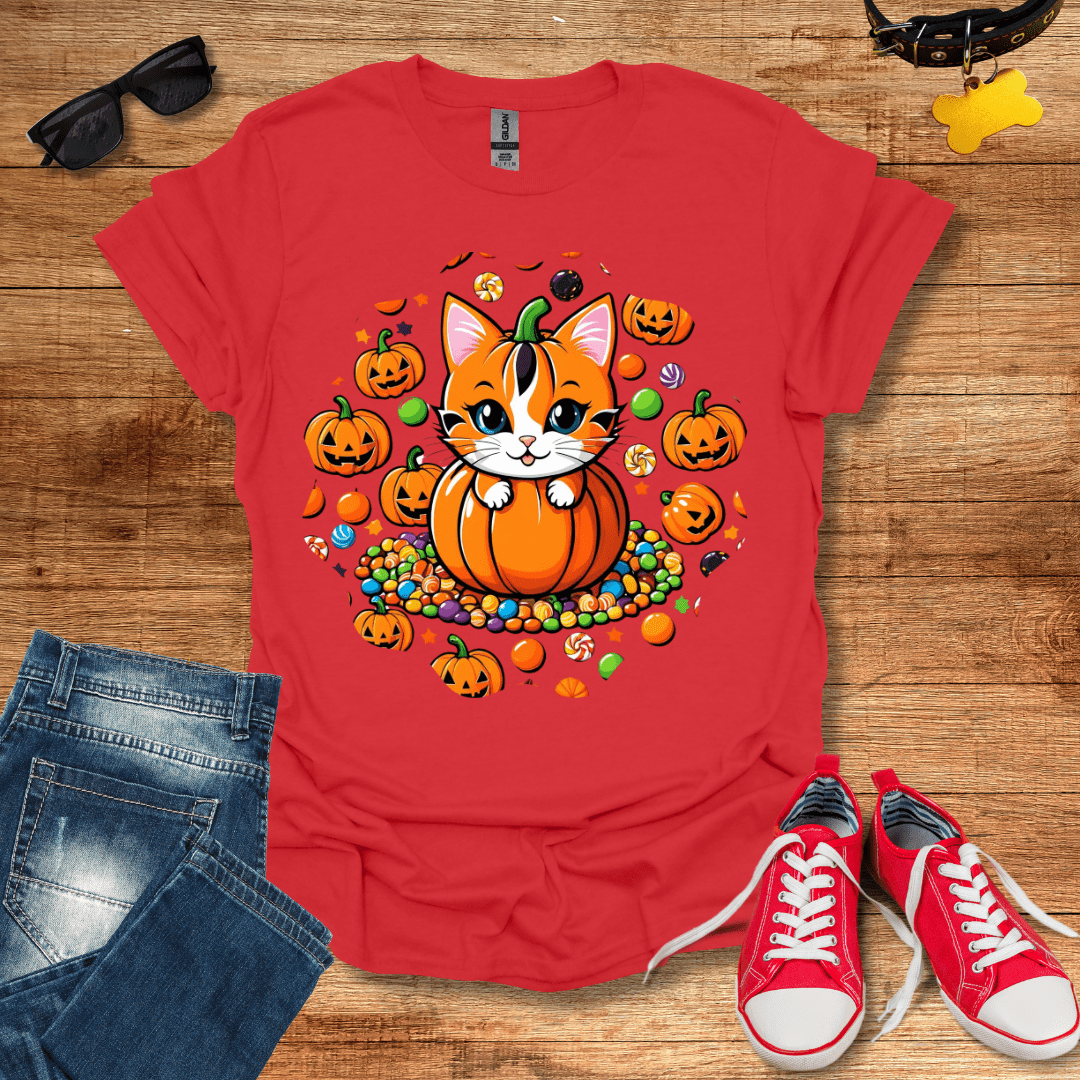 Pumpkin Cat T-Shirt