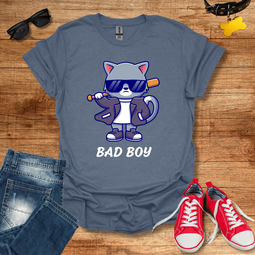 Cute Bad Boy Cat T-Shirt