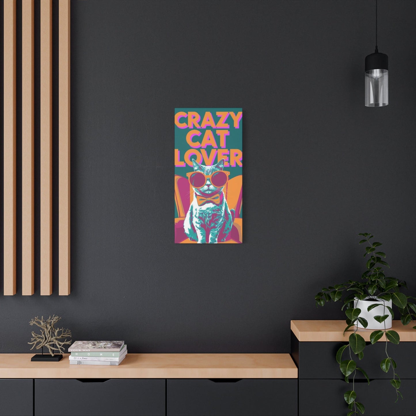 Crazy Cat Lover Canvas Art