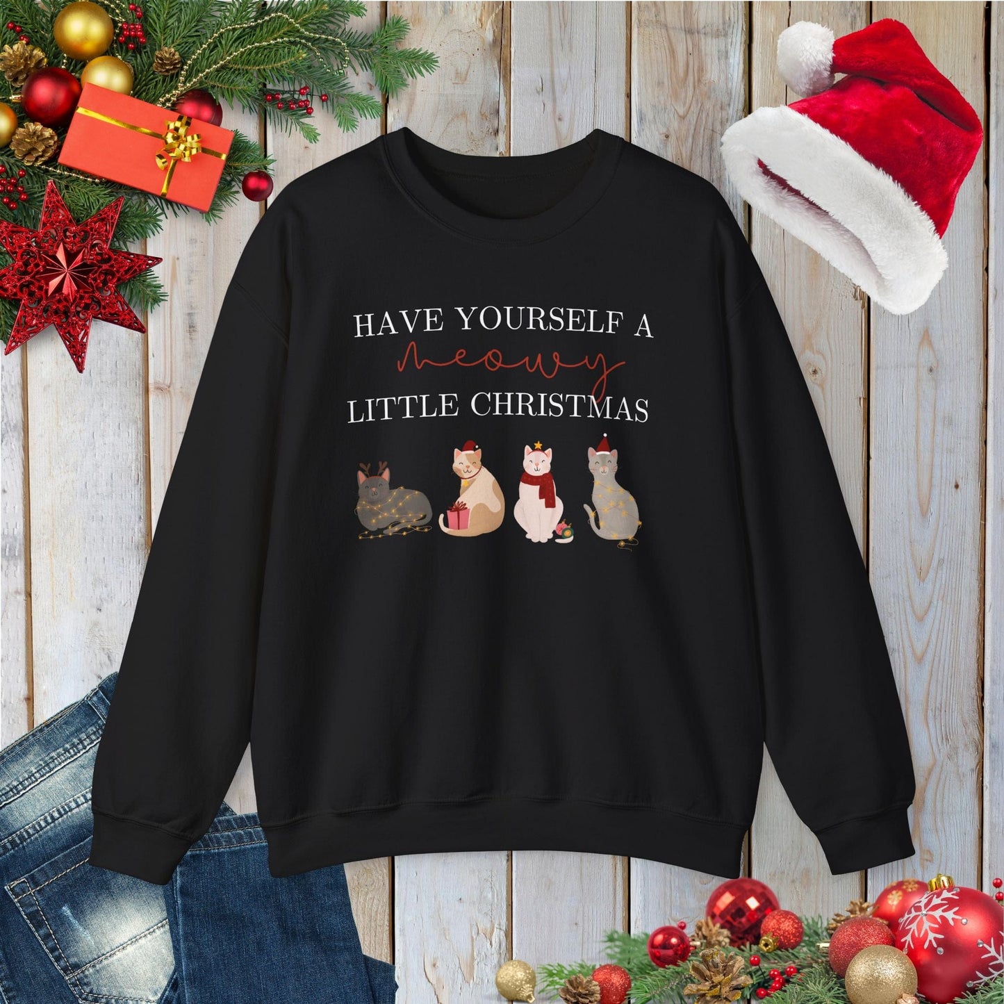 Meowy Little Christmas Sweatshirt