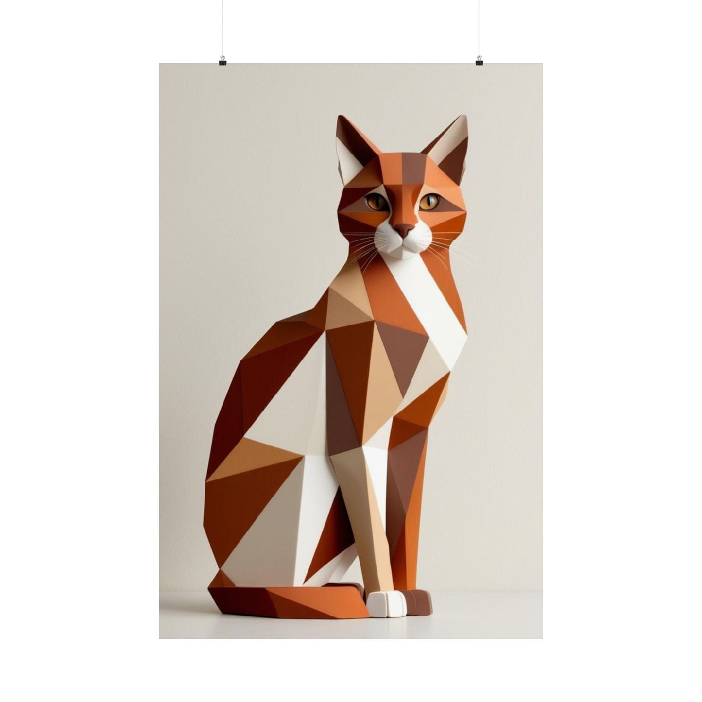 Abstract Feline Poster