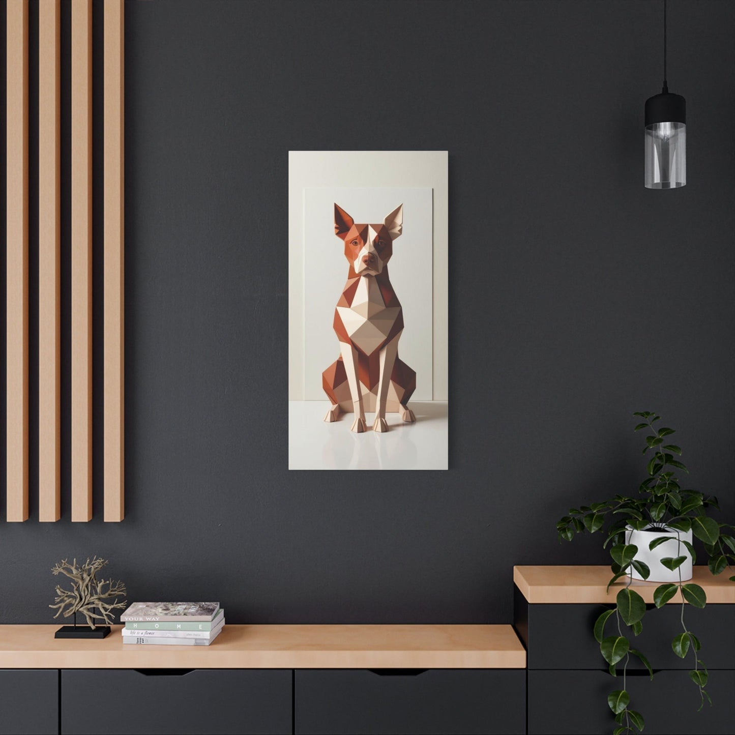 Abstract Canine Canvas Art