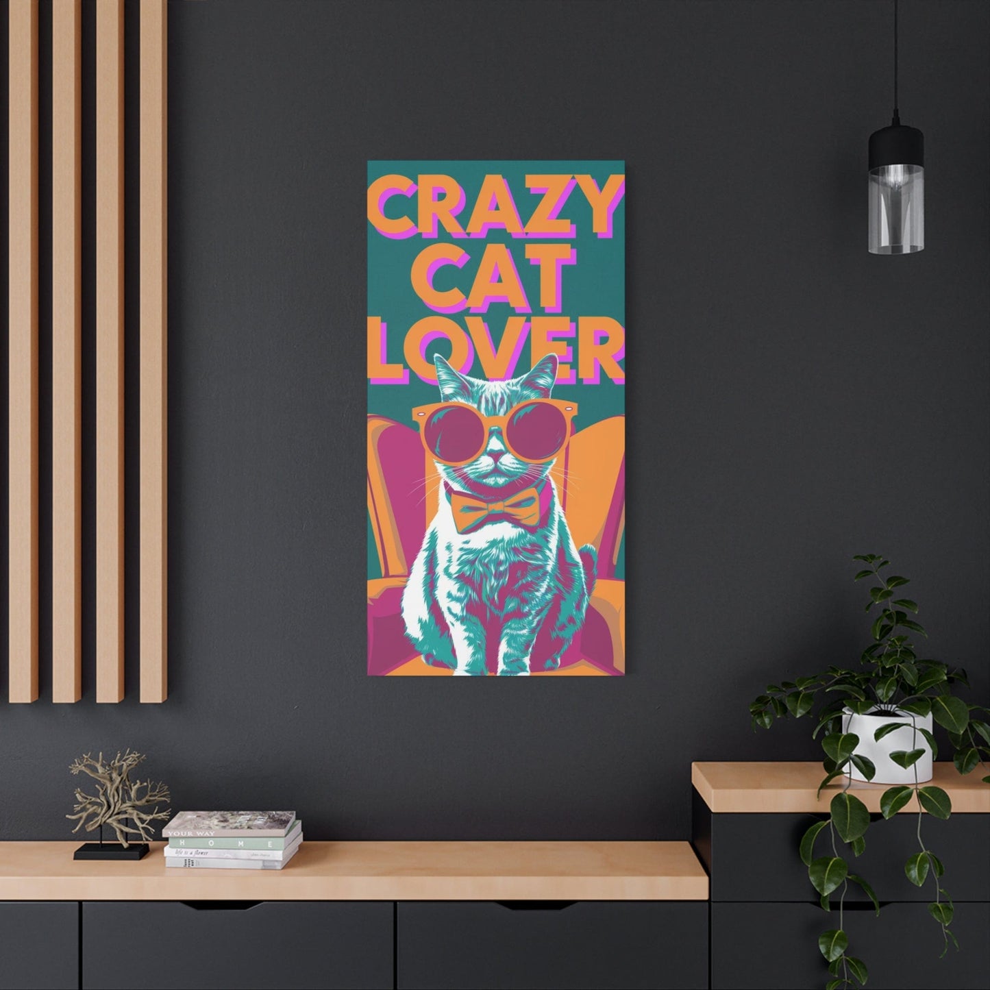 Crazy Cat Lover Canvas Art