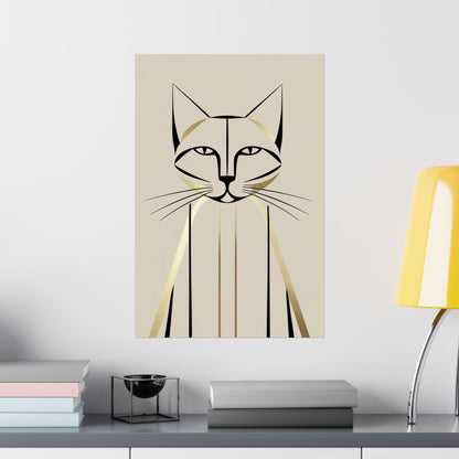 Elegant Whiskers Poster